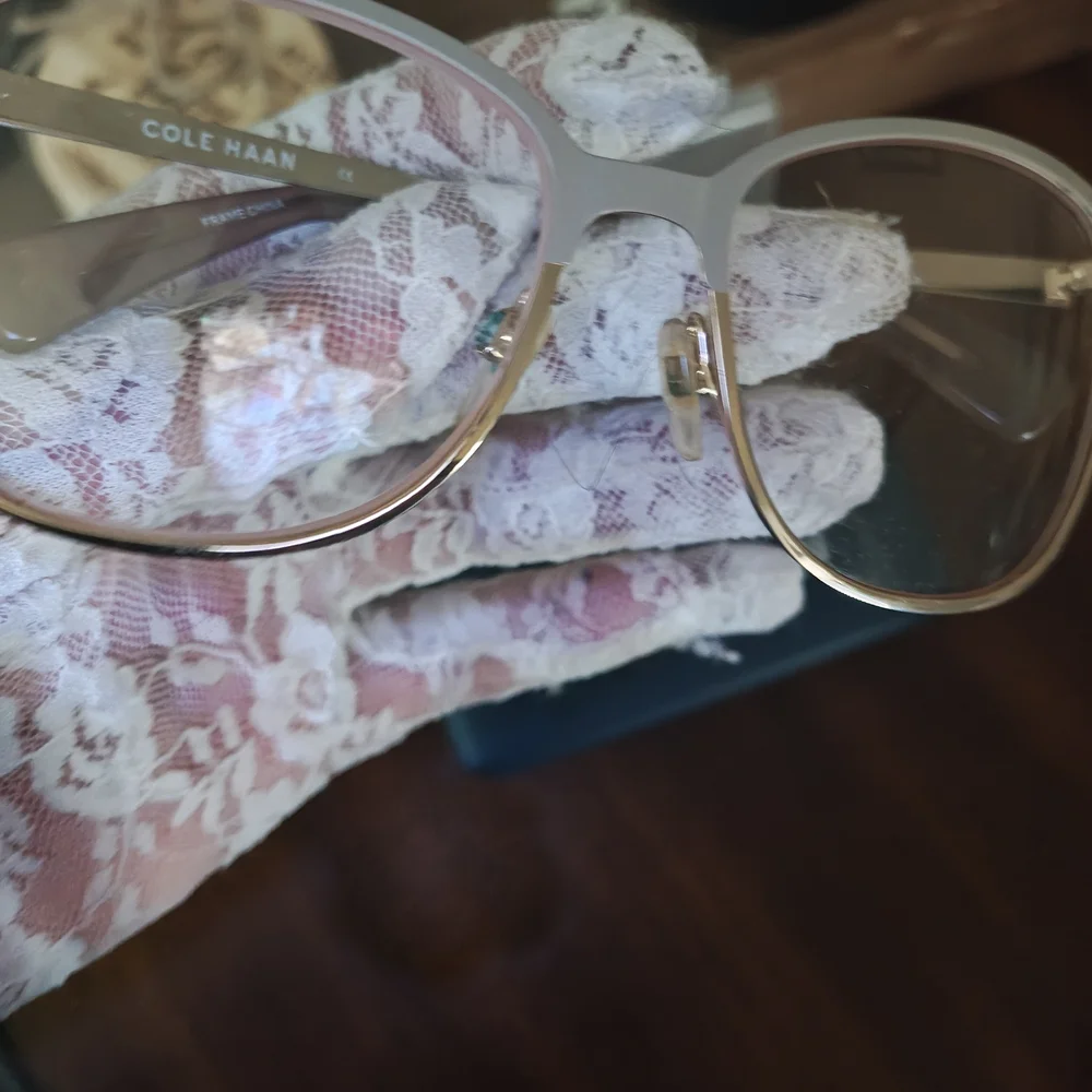 Cole Haan Clear Frame Glasses with Case